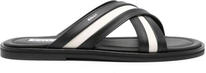 Bally Glide leather sandals Black