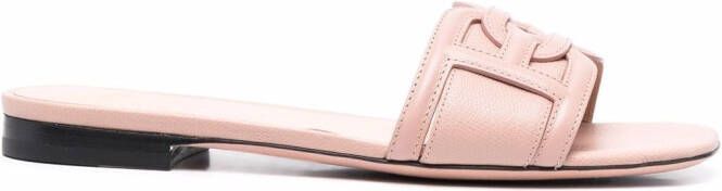 Bally interlocking logo sandals Neutrals