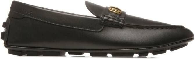 Bally Keeper leather boat shoes Black