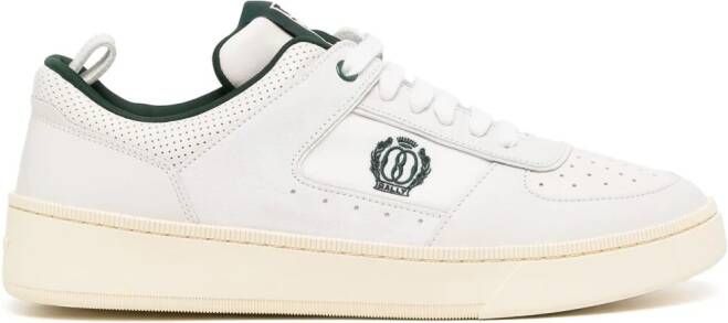 Bally logo-embroidered panelled sneakers White