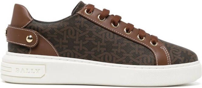 Bally low-top panelled sneakers Brown