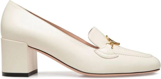 Bally Obrien 50mm leather pumps Neutrals