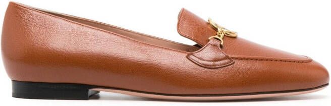 Bally Obrien embellished leather loafers Brown