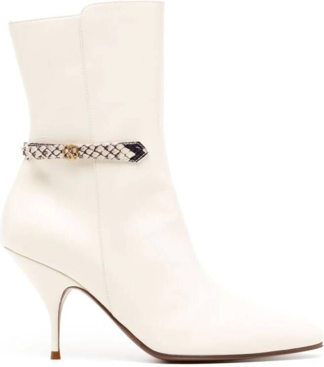 Bally Odeya 85mm leather boots Neutrals