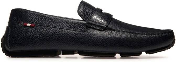 Bally Palsy grained-leather loafers Black