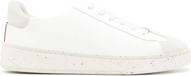 Bally panelled leather sneakers White