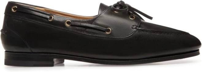 Bally Plume Derby in Leather wide foot morphology Black