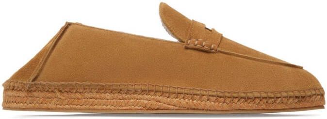 Bally round-toe slip-on espadrilles Brown