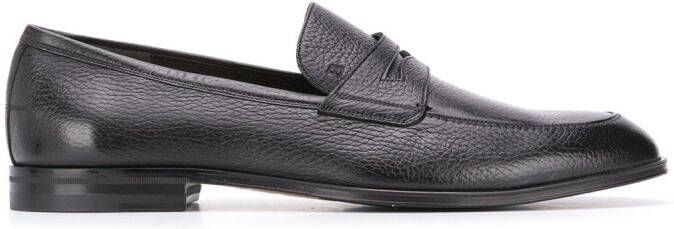 Bally Webb grained-effect penny loafers Black