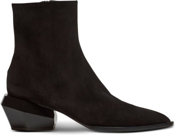 Balmain Billy suede ankle boots Black