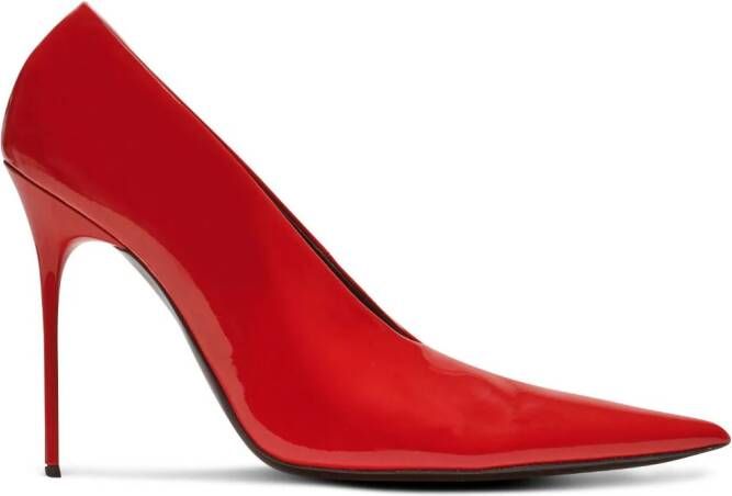 Balmain Clara 95mm patent pumps Red
