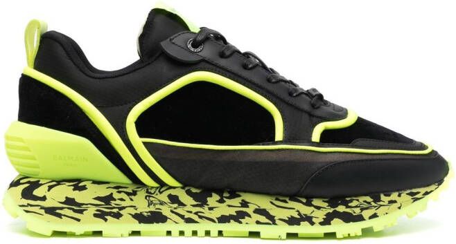 Balmain contrast-sole low-top sneakers Black