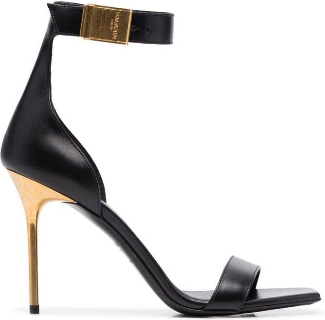 Balmain logo-buckle 95mm pumps Black