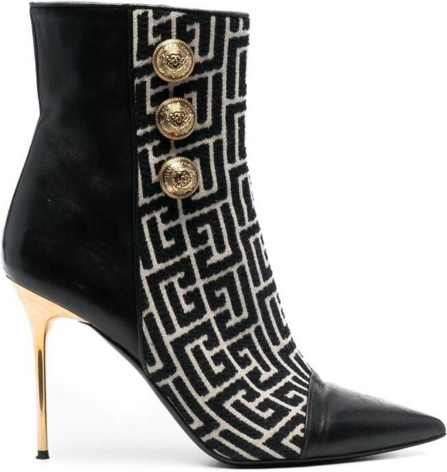 Balmain Roni 110mm ankle boots Black