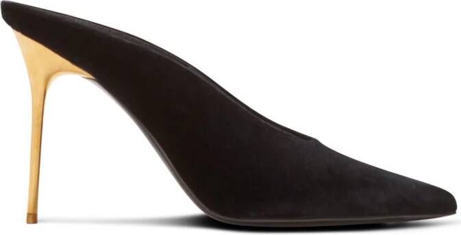Balmain 95mm Ruby mules Black