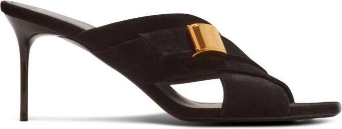 Balmain 75mm Uma sandals Black