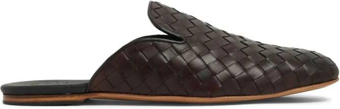 Barrett interwoven leather loafers Brown