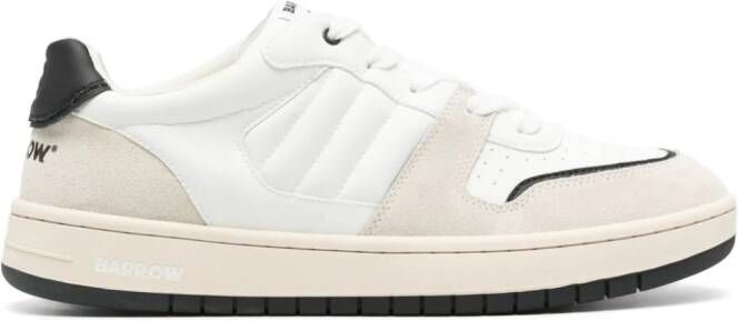 BARROW logo-print panelled sneakers White