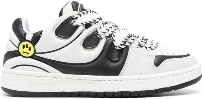 BARROW Ollie panelled leather sneakers Black