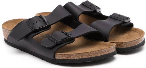 Birkenstock Kids Arizona buckled sandals Black