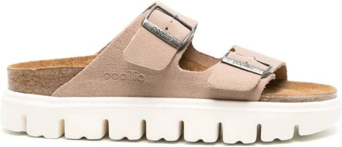 Birkenstock Arizona Chunky buckle-straps slides Neutrals