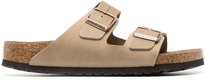 Birkenstock Arizona leather slides Brown
