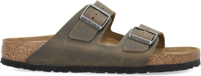 Birkenstock Arizona Oiled leather sandals Green