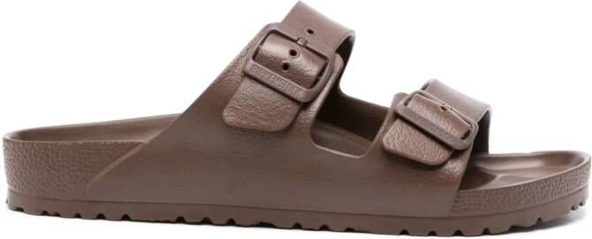 Birkenstock Arizona pebbled slides Brown