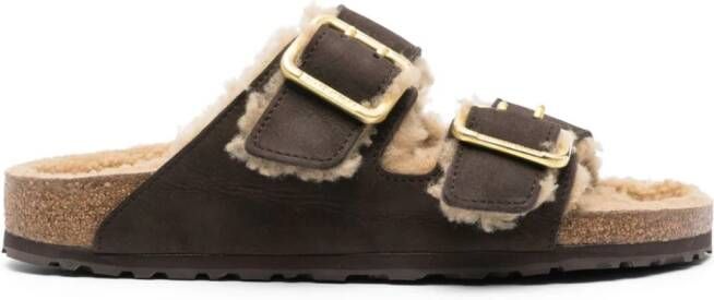 Birkenstock Arizona shearling-lined sandals Brown