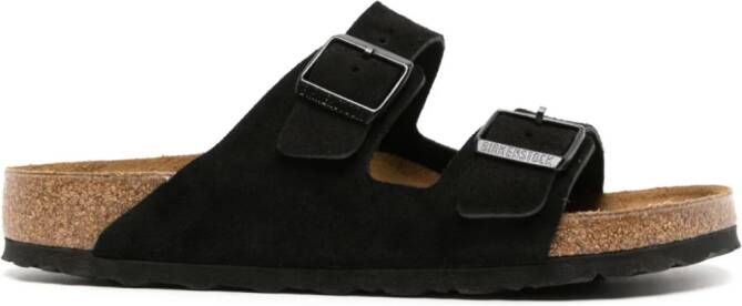 Birkenstock Arizona suede sandals Black