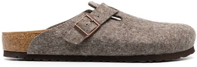 Birkenstock Boston round-toe slippers Brown