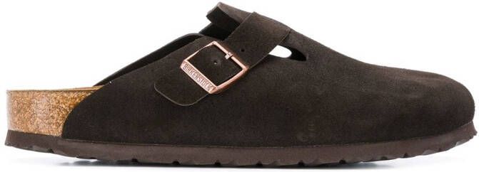 Birkenstock Boston suede clogs Brown
