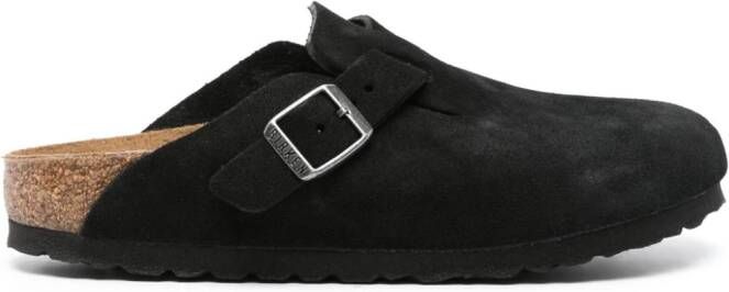 Birkenstock Boston suede mules Black
