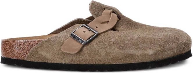 Birkenstock Boston suede slippers Neutrals