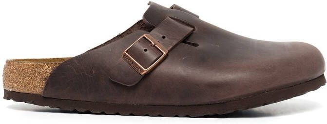 Birkenstock buckle-fastening sandals Brown