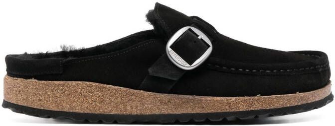 Birkenstock Buckley Shearling Suede sandals Black