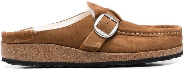 Birkenstock Buckley slip-on lined clogs Brown