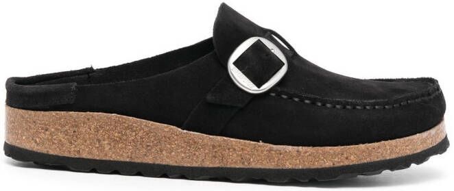Birkenstock closed-toe suede mules Black