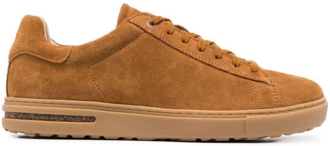 Birkenstock embossed-logo tongue sneakers Brown