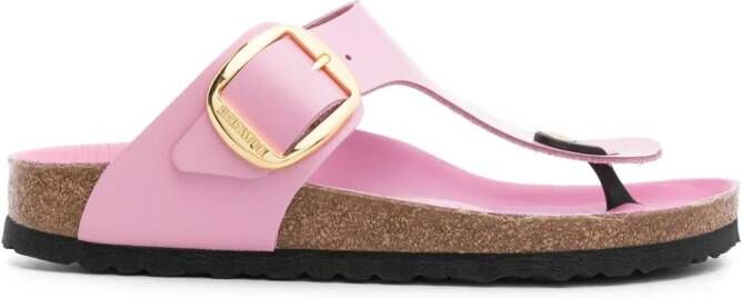 Birkenstock Gizeh Big Buckle leather sandals Pink