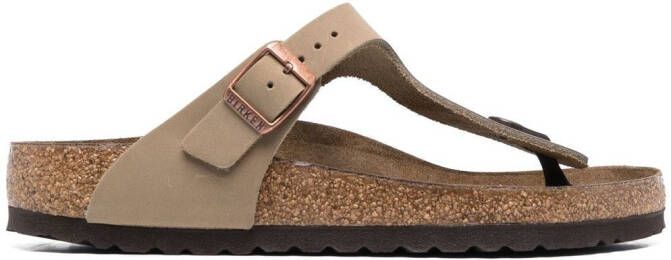 Birkenstock Gizeh buckled 25mm sandals Brown