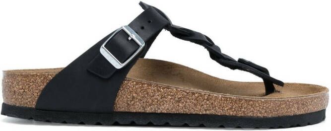Birkenstock Gizeh twisted sandals Black