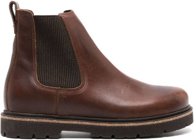 Birkenstock Highwood slip-on leather boots Brown