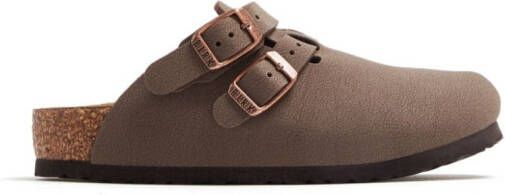 Birkenstock Kids Kay double-buckle clogs Brown