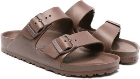 Birkenstock Kids Arizona buckle-fastening sandals Brown
