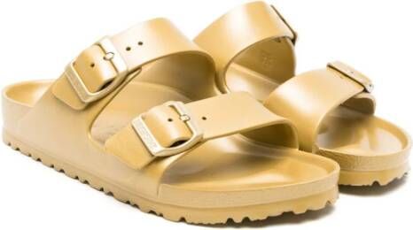 Birkenstock Kids Arizona buckle-fastening sandals Gold