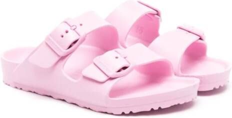 Birkenstock Kids Arizona logo-debossed sandals Pink