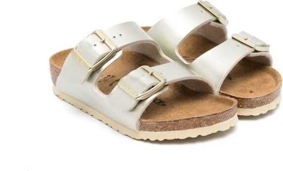 Birkenstock Kids Arizona slip-on sandals Gold