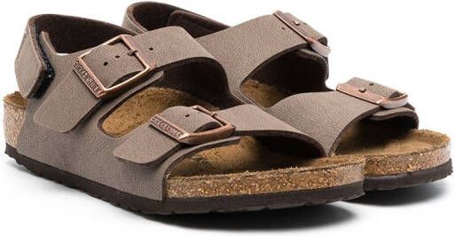 Birkenstock Kids New York buckle sandals Brown
