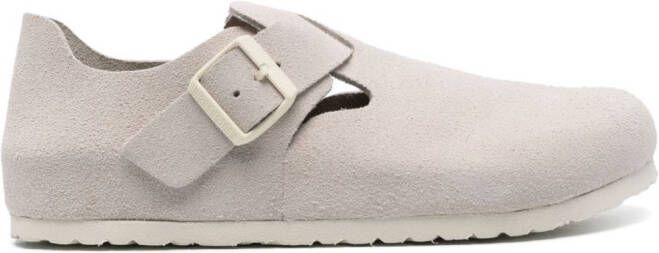 Birkenstock London suede sandals White